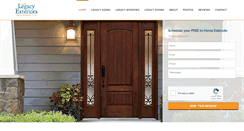 Desktop Screenshot of legacyexteriors.com